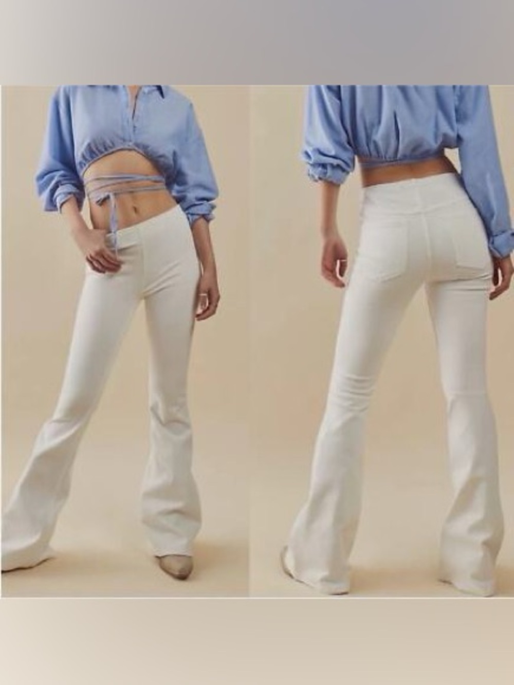 Free People We The Free Corduroy Pull On Bootcut Flare Pants Size 31